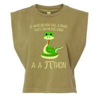 Funny Python Snake Pi Day Garment-Dyed Women's Muscle Tee