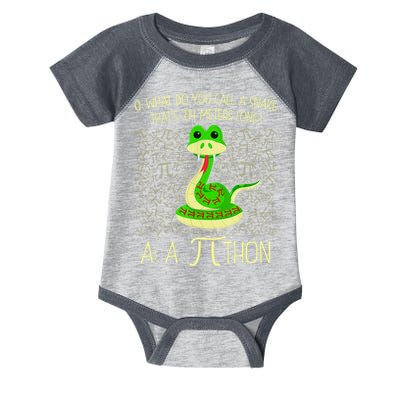 Funny Python Snake Pi Day Infant Baby Jersey Bodysuit