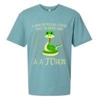 Funny Python Snake Pi Day Sueded Cloud Jersey T-Shirt