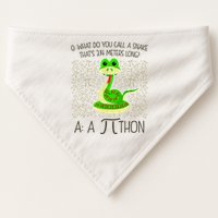 Funny Python Snake Pi Day USA-Made Doggie Bandana
