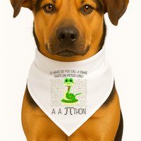 Funny Python Snake Pi Day USA-Made Doggie Bandana