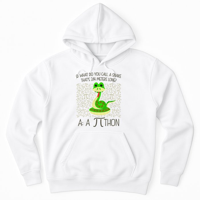 Funny Python Snake Pi Day Hoodie