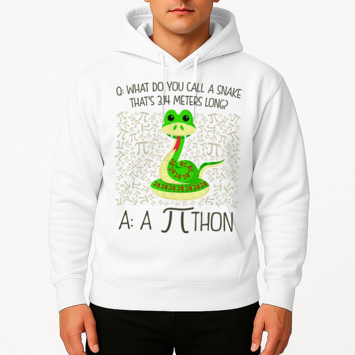 Funny Python Snake Pi Day Hoodie