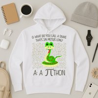 Funny Python Snake Pi Day Hoodie