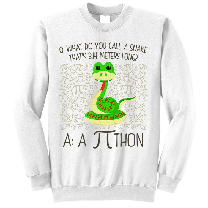 Funny Python Snake Pi Day Sweatshirt