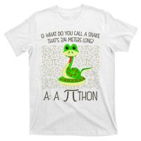 Funny Python Snake Pi Day T-Shirt