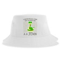 Funny Python Snake Pi Day Sustainable Bucket Hat