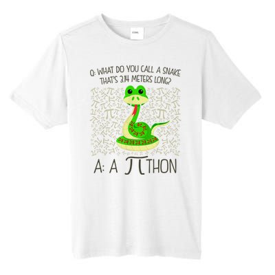 Funny Python Snake Pi Day Tall Fusion ChromaSoft Performance T-Shirt