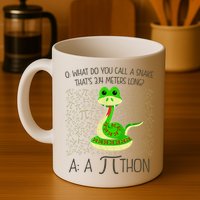 Funny Python Snake Pi Day Coffee Mug
