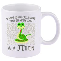 Funny Python Snake Pi Day 11oz C Handle Ceramic Mug