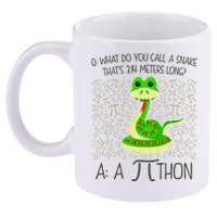 Funny Python Snake Pi Day 11oz C Handle Ceramic Mug
