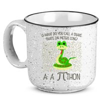 Funny Python Snake Pi Day 15oz Campfire Ceramic Mug