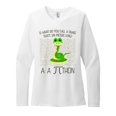 Funny Python Snake Pi Day Womens CVC Long Sleeve Shirt