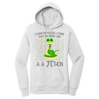 Funny Python Snake Pi Day Women's Pullover Hoodie