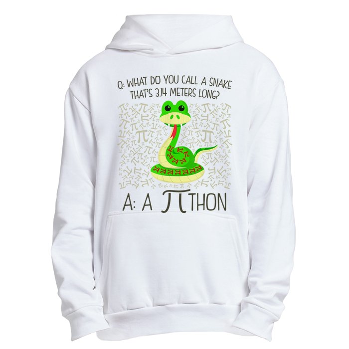 Funny Python Snake Pi Day Urban Pullover Hoodie