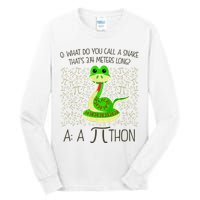 Funny Python Snake Pi Day Tall Long Sleeve T-Shirt