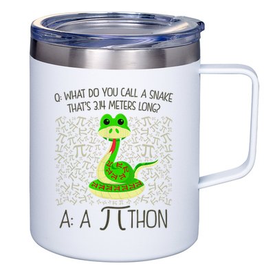 Funny Python Snake Pi Day 12oz Stainless Steel Coffee Mug