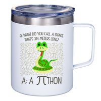 Funny Python Snake Pi Day 12oz Stainless Steel Coffee Mug