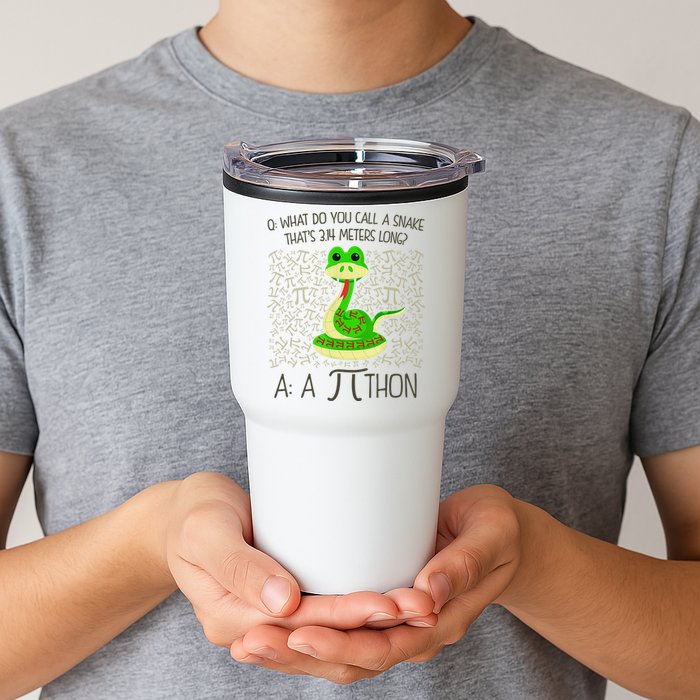 Funny Python Snake Pi Day Tumbler