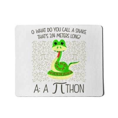 Funny Python Snake Pi Day Mousepad