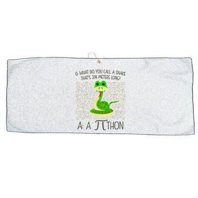 Funny Python Snake Pi Day Large Microfiber Waffle Golf Towel