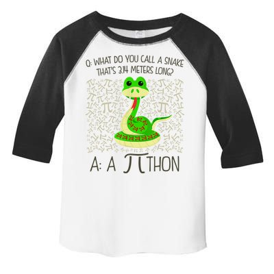 Funny Python Snake Pi Day Toddler Fine Jersey T-Shirt