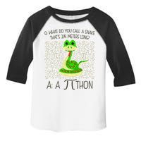 Funny Python Snake Pi Day Toddler Fine Jersey T-Shirt