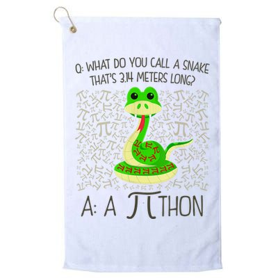 Funny Python Snake Pi Day Golf Towel