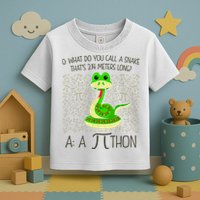 Funny Python Snake Pi Day Toddler T-Shirt