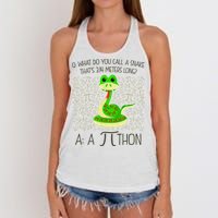 Funny Python Snake Pi Day Women's Knotted Racerback Tank