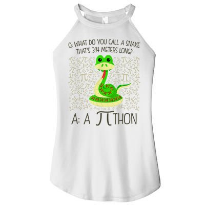 Funny Python Snake Pi Day Women's Perfect Tri Rocker Tank