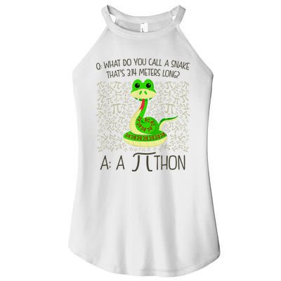 Funny Python Snake Pi Day Women's Perfect Tri Rocker Tank