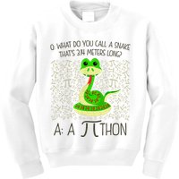 Funny Python Snake Pi Day Kids Sweatshirt