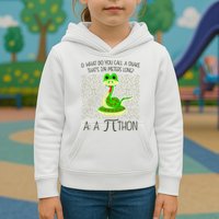 Funny Python Snake Pi Day Kids Hoodie