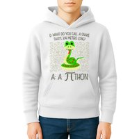 Funny Python Snake Pi Day Kids Hoodie