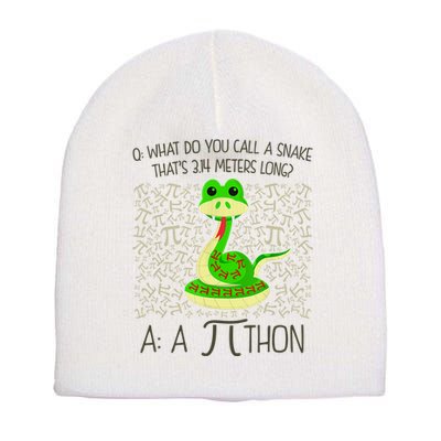 Funny Python Snake Pi Day Short Acrylic Beanie