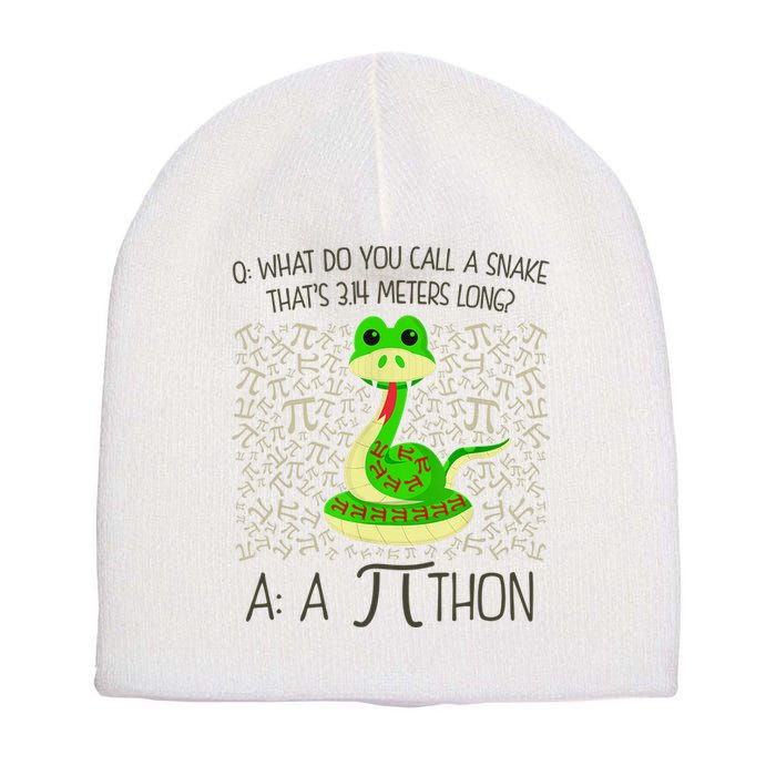 Funny Python Snake Pi Day Short Acrylic Beanie