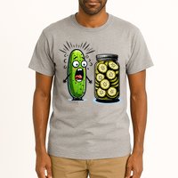 Funny Pickle Surprise A Cucumber And A Jar Of Sliced Pickles Tall T-Shirt