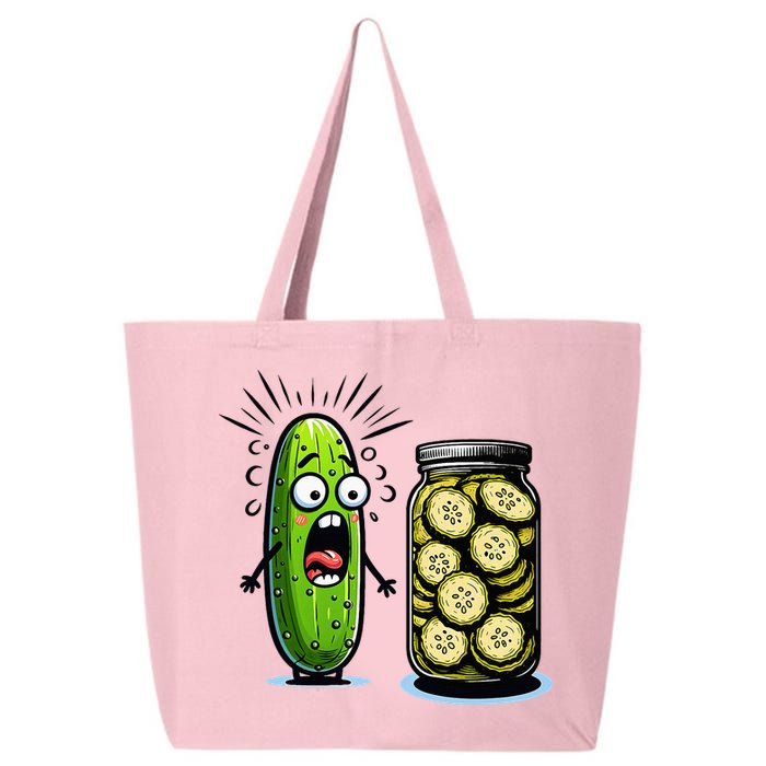 Funny Pickle Surprise A Cucumber And A Jar Of Sliced Pickles 25L Jumbo Tote
