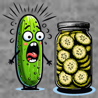 Funny Pickle Surprise A Cucumber And A Jar Of Sliced Pickles Toddler Hoodie