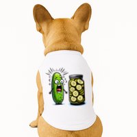 Funny Pickle Surprise A Cucumber And A Jar Of Sliced Pickles Doggie Tank