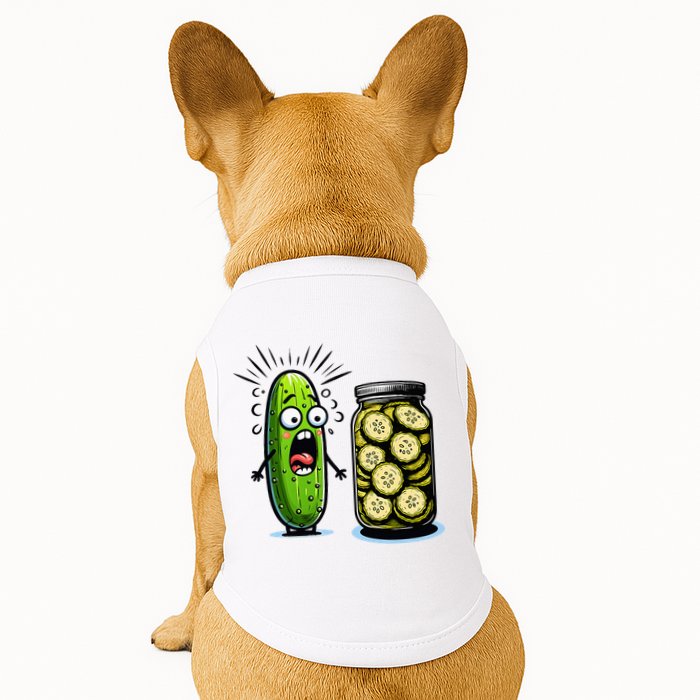 Funny Pickle Surprise A Cucumber And A Jar Of Sliced Pickles Doggie Tank