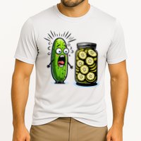 Funny Pickle Surprise A Cucumber And A Jar Of Sliced Pickles Performance Shirt