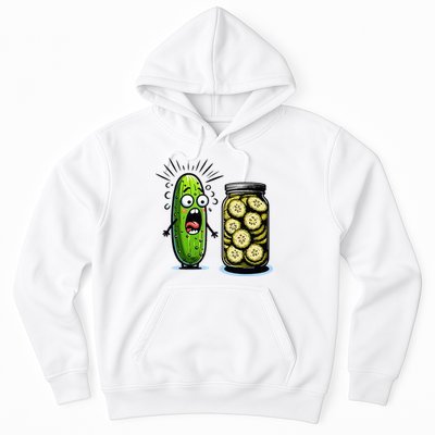 Funny Pickle Surprise A Cucumber And A Jar Of Sliced Pickles Hoodie