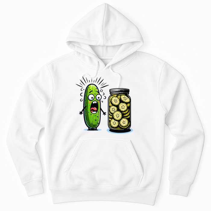Funny Pickle Surprise A Cucumber And A Jar Of Sliced Pickles Hoodie