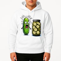 Funny Pickle Surprise A Cucumber And A Jar Of Sliced Pickles Hoodie