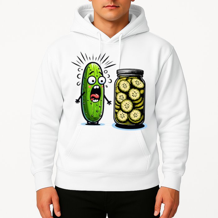 Funny Pickle Surprise A Cucumber And A Jar Of Sliced Pickles Hoodie