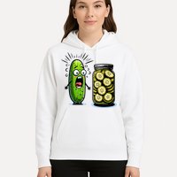 Funny Pickle Surprise A Cucumber And A Jar Of Sliced Pickles Hoodie