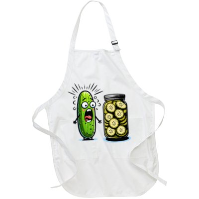 Funny Pickle Surprise A Cucumber And A Jar Of Sliced Pickles Apron