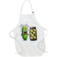 Funny Pickle Surprise A Cucumber And A Jar Of Sliced Pickles Apron